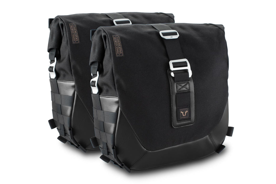 Legend Gear side bag system LC Black Edition - Triumph Bonneville T100 (16-) / T120 (15-). SW-Motech