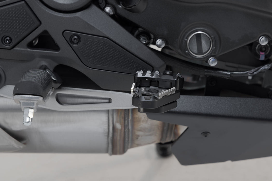 Extension for brake pedal - Black. Kawasaki Versys 650 (21-). SW-Motech