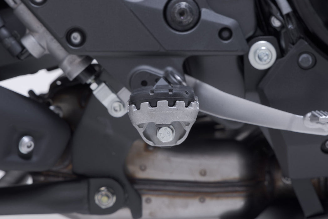 ION footrest kit - Silver. Kawasaki Versys 1100 (24-). SW-Motech