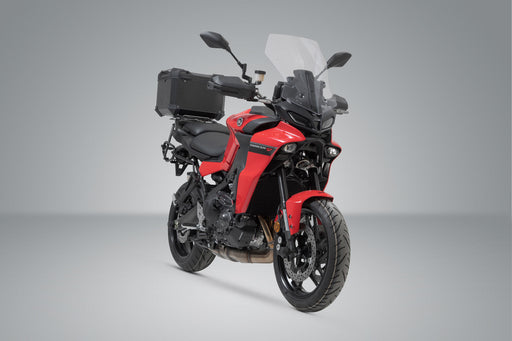 TRAX ADV top case system - Black. Yamaha Tracer 9 / GT (20-) / GT+ (22-). SW-Motech