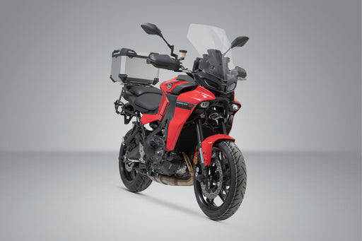 TRAX ADV top case system - Silver. Yamaha Tracer 9 / GT (20-) / GT+ (22-). SW-Motech