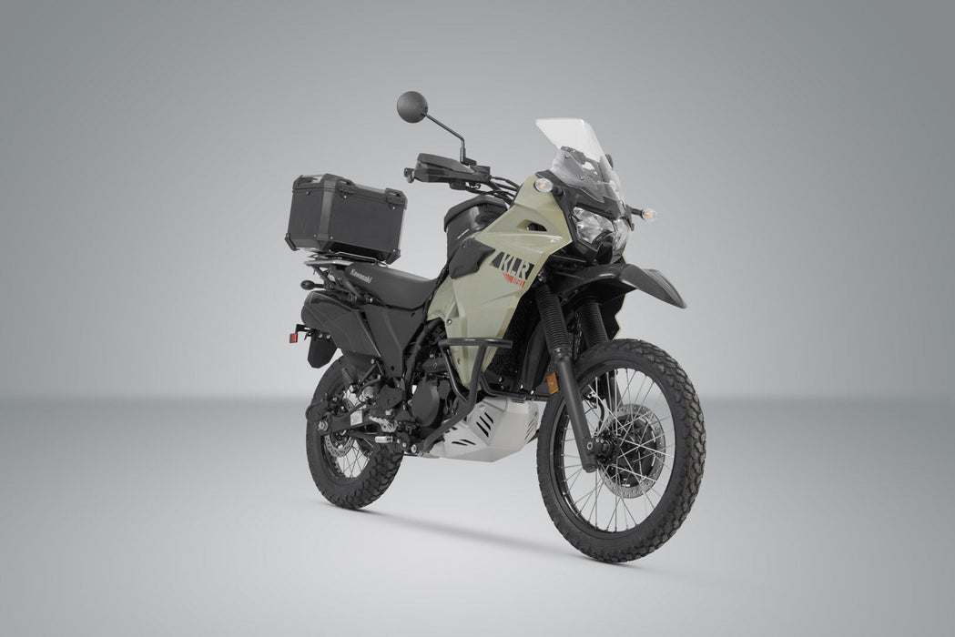 TRAX ADV top case system - Black. Kawasaki KLR 650 (22-). SW-Motech