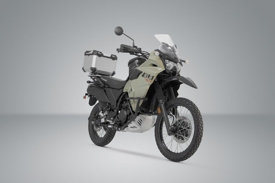 TRAX ADV top case system - Silver. Kawasaki KLR 650 (22-). SW-Motech
