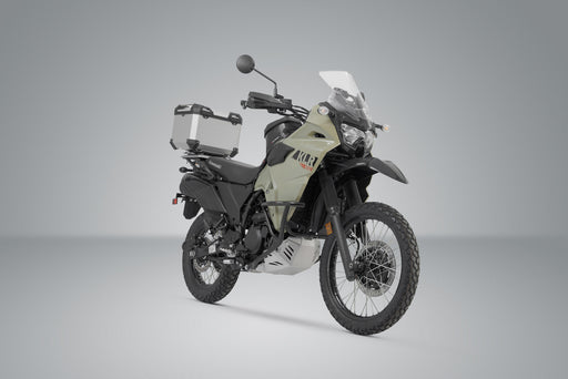 TRAX ADV top case system - Silver. Kawasaki KLR 650 (22-). SW-Motech