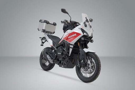 TRAX ADV top case system - Silver. Moto Morini X-Cape 650 (21-). SW-Motech