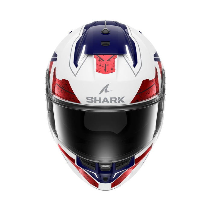 Shark Skwal I3 Rhad Wht Chr Red Top Two Moto
