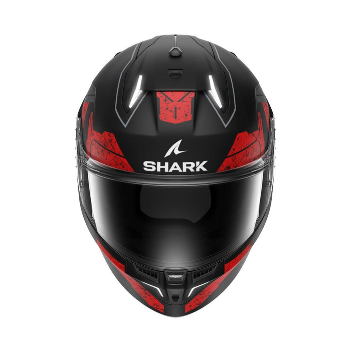 Shark Skwal I3 Rhad Mat Blk Chr Red Top Two Moto