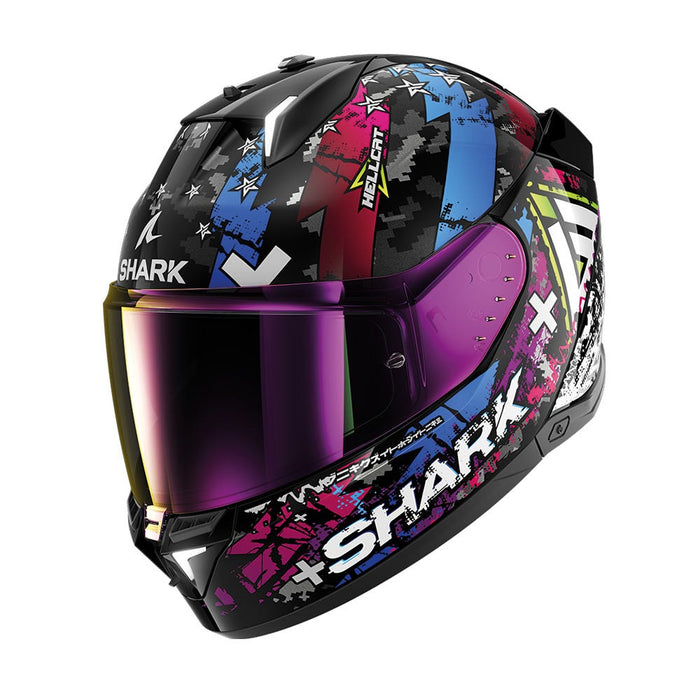 Shark Skwal I3 Hellcat Blk Chr Blu Top Two Moto