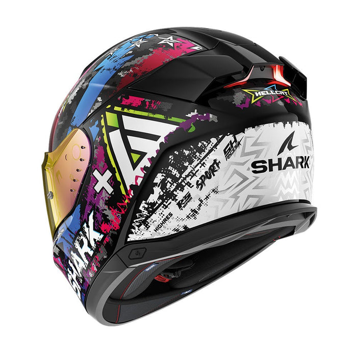 Shark Skwal I3 Hellcat Blk Chr Blu Top Two Moto