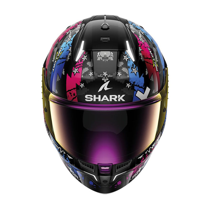 Shark Skwal I3 Hellcat Blk Chr Blu Top Two Moto