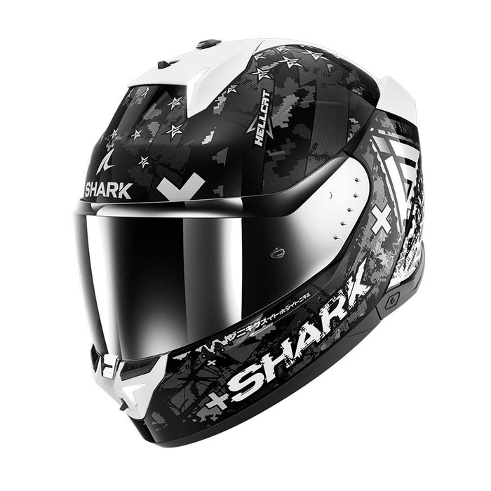 Shark Skwal I3 Hellcat Blk Chr Slv Top Two Moto