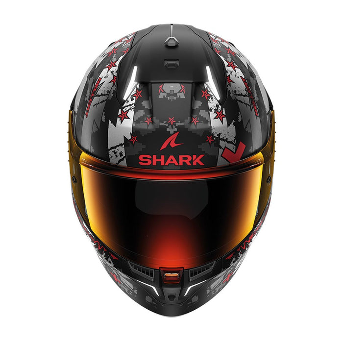 Shark Skwal I3 Hellcat Blk Chr Red Top Two Moto