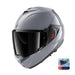 Shark Oo Dark Shadow Silver + Visor Top Two Moto