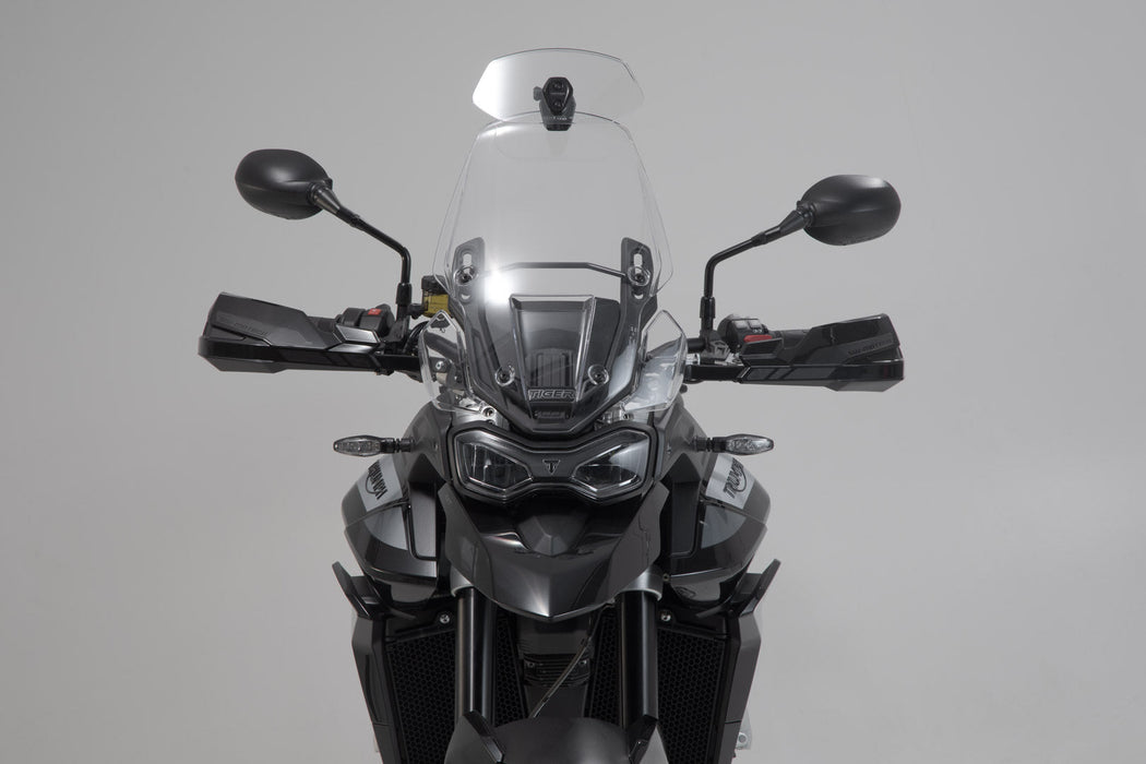 KOBRA handguard-kit - Black. Triumph Tiger 900/ GT/ Rally/ Pro (19-23). SW-Motech