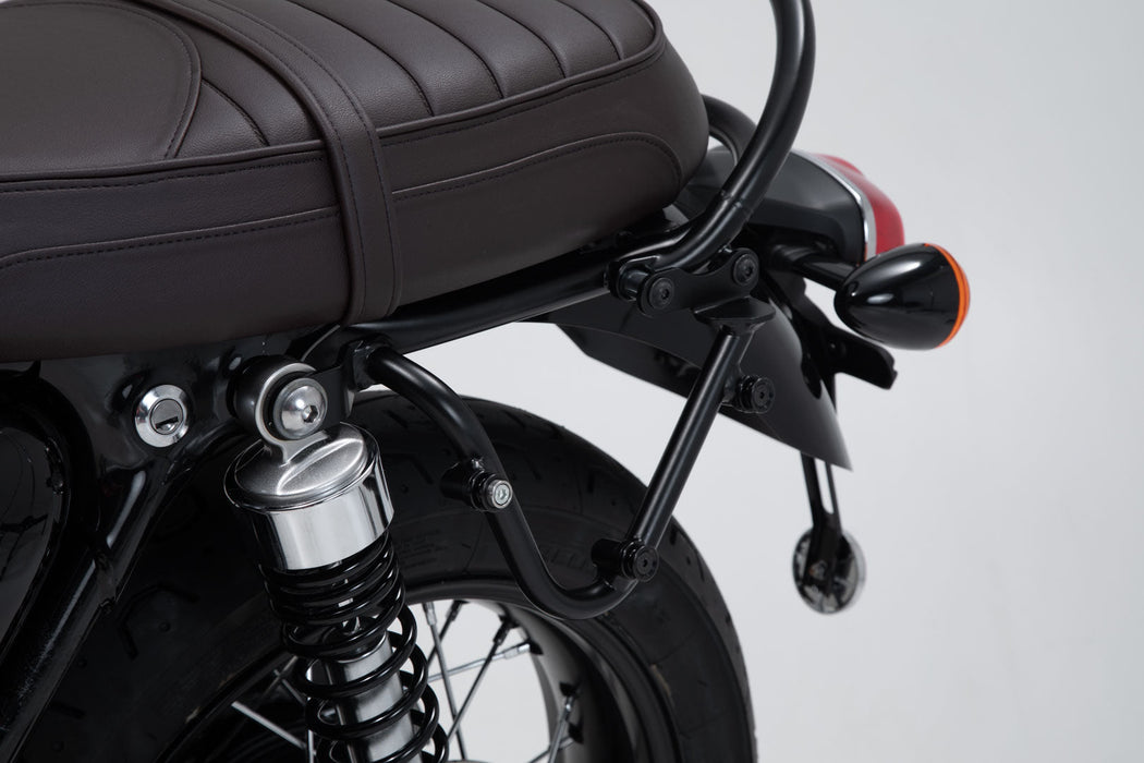 Legend Gear side bag system LC Black Edition - Triumph Bonneville T100 (16-) / T120 (15-). SW-Motech