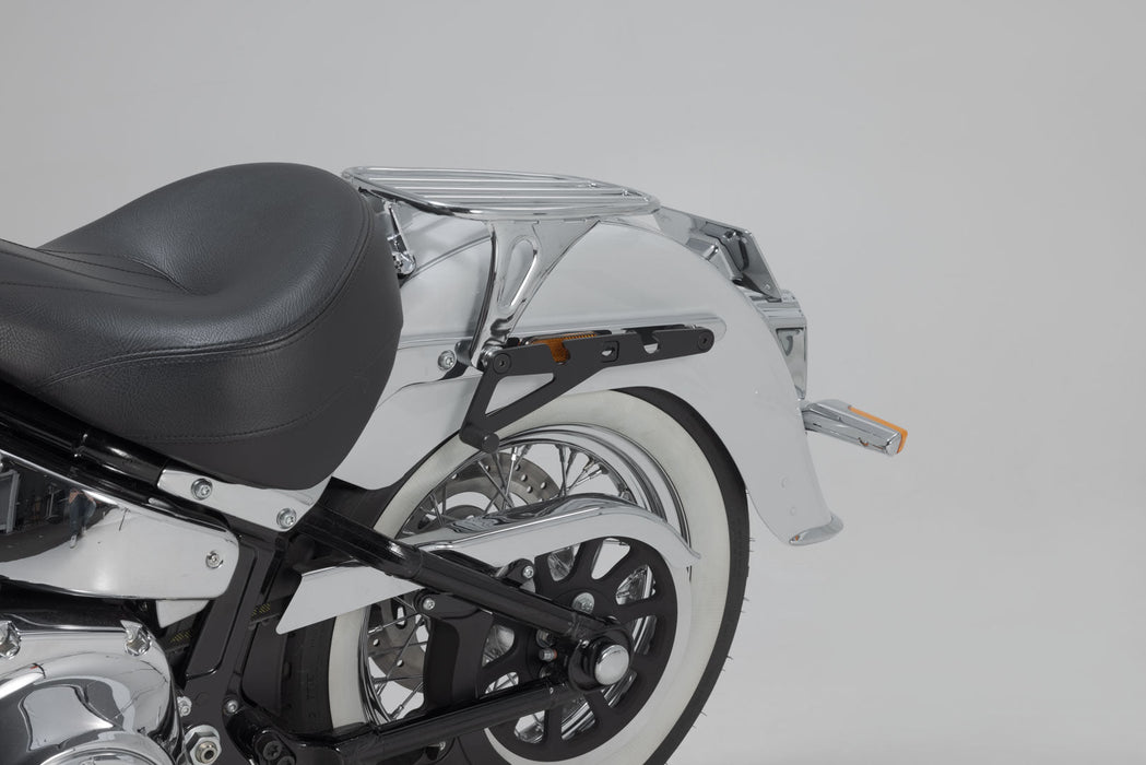SLH side carrier LH1 left - Harley-Davidson Softail Deluxe (17-). For LH1. SW-Motech