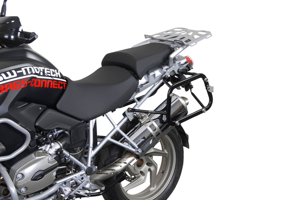 EVO side carriers - Black. BMW R1200GS (04-12) / Adv (06-13). SW-Motech