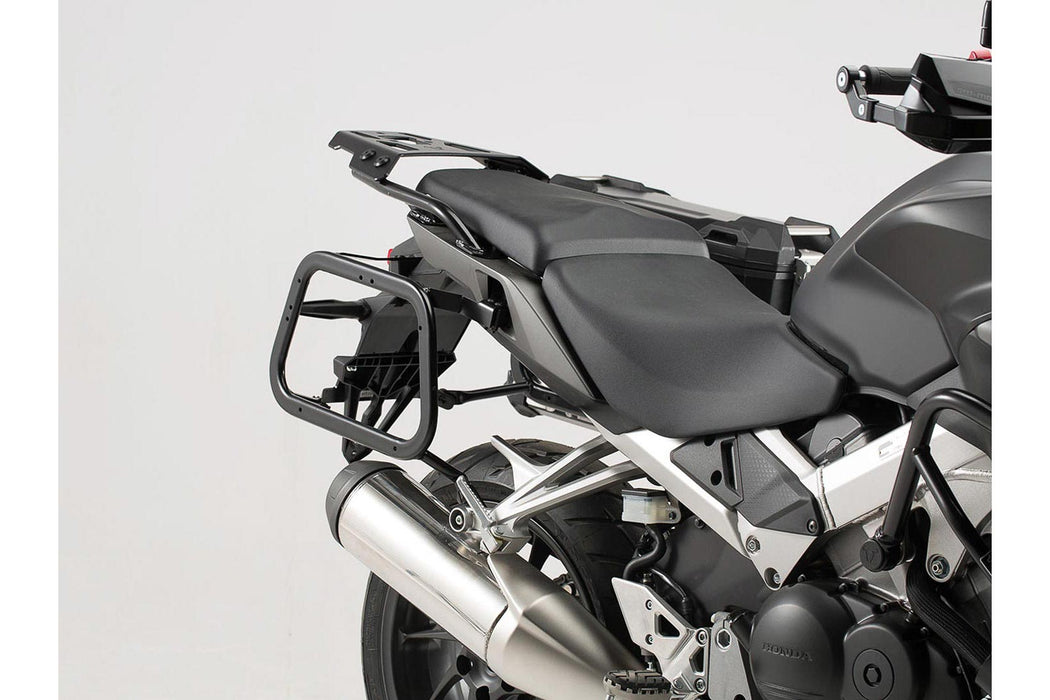 TRAX ADV aluminium case system - Black. 37/37 l. Honda VFR800X Crossrunner (15-). SW-Motech