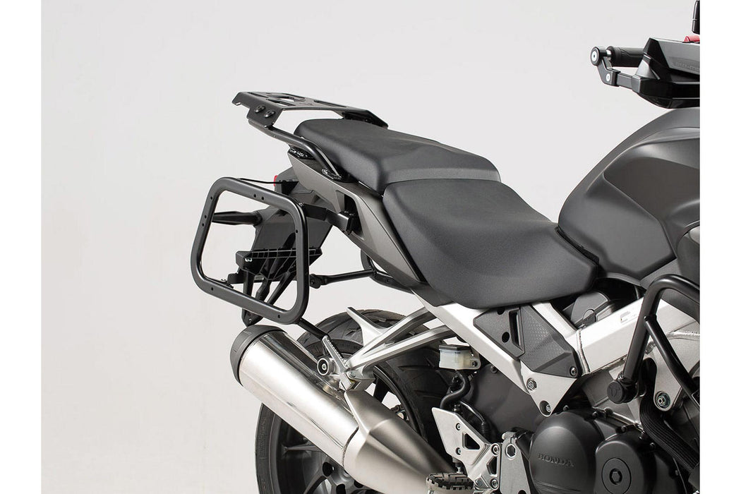 TRAX ADV aluminium case system - Black. 45/45 l. Honda VFR800X Crossrunner (15-). SW-Motech