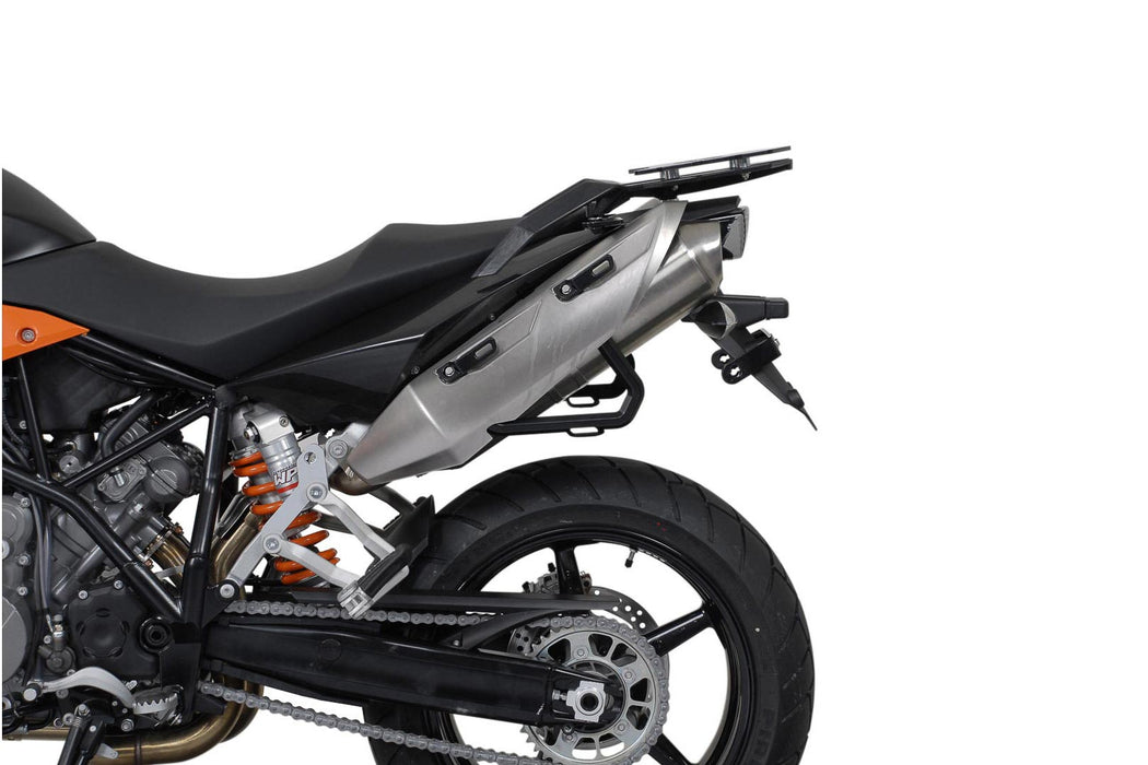 TRAX ADV aluminium case system - Black. 37/37 l. KTM 990 SM / SM-T / SM-R / 950 SM SW-Motech