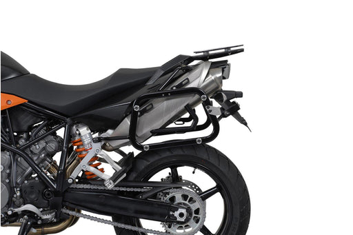 TRAX ADV aluminium case system - Silver. 45/45 l. KTM 990 SM / SM-T / SM-R / 950 SM SW-Motech