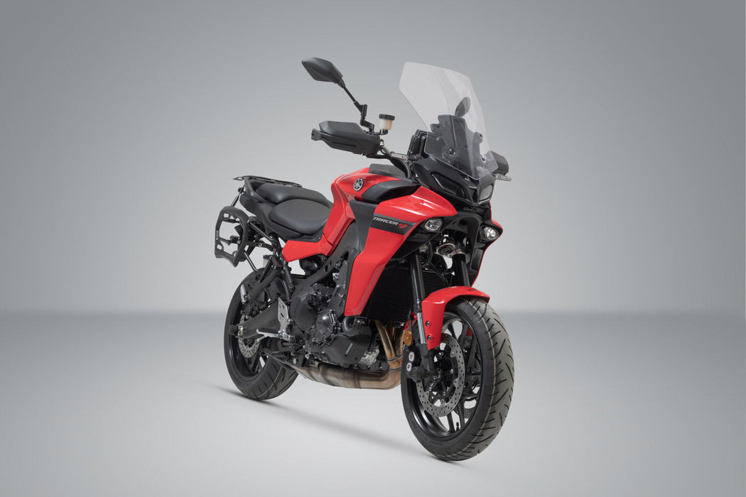 PRO side carriers - Black. Yamaha Tracer 9 / GT (20-) / GT+ (22-). SW-Motech