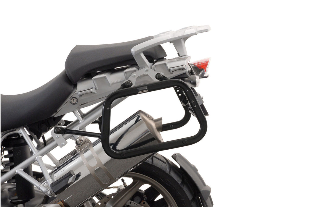 TRAX ADV aluminium case system - Black. 37/45 l. R 1200 GS (04-12)/ Adv (06-13). SW-Motech