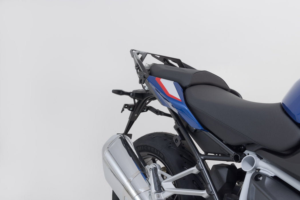 EVO side carriers - Black. BMW R 1200 R/RS (14-18), R 1250 R/RS (18-). SW-Motech