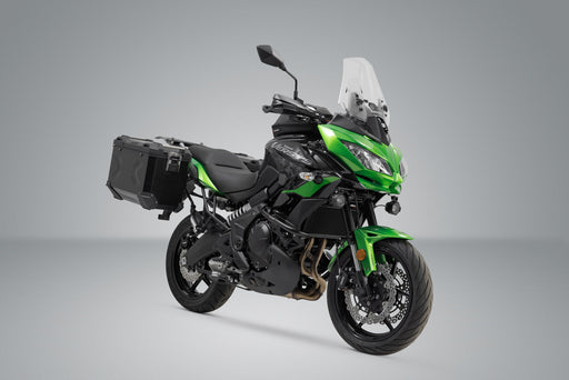 TRAX ADV aluminium case system - Black. 45/45 l. Kawasaki Versys 650 (14-). SW-Motech