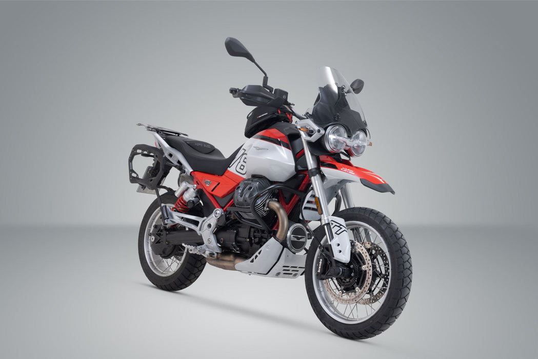 PRO side carrier - Black. Moto Guzzi V85 TT / Strada (24-). SW-Motech