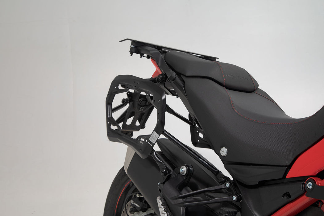 PRO side carrier - Black. Ducati Multistrada 1200/ 1260/ 950 / V2. SW-Motech