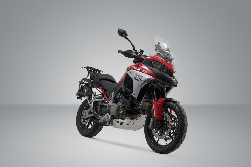 PRO side carrier - Black. Ducati Multistrada V4 (20-24). SW-Motech