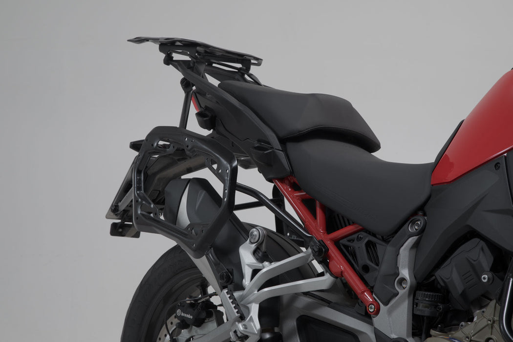 PRO side carrier - Black. Ducati Multistrada V4 (20-24). SW-Motech