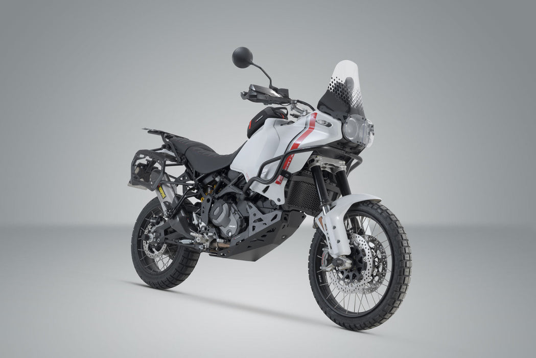 PRO side carrier US model - Black. Ducati DesertX (22-) / Rally (23-). SW-Motech