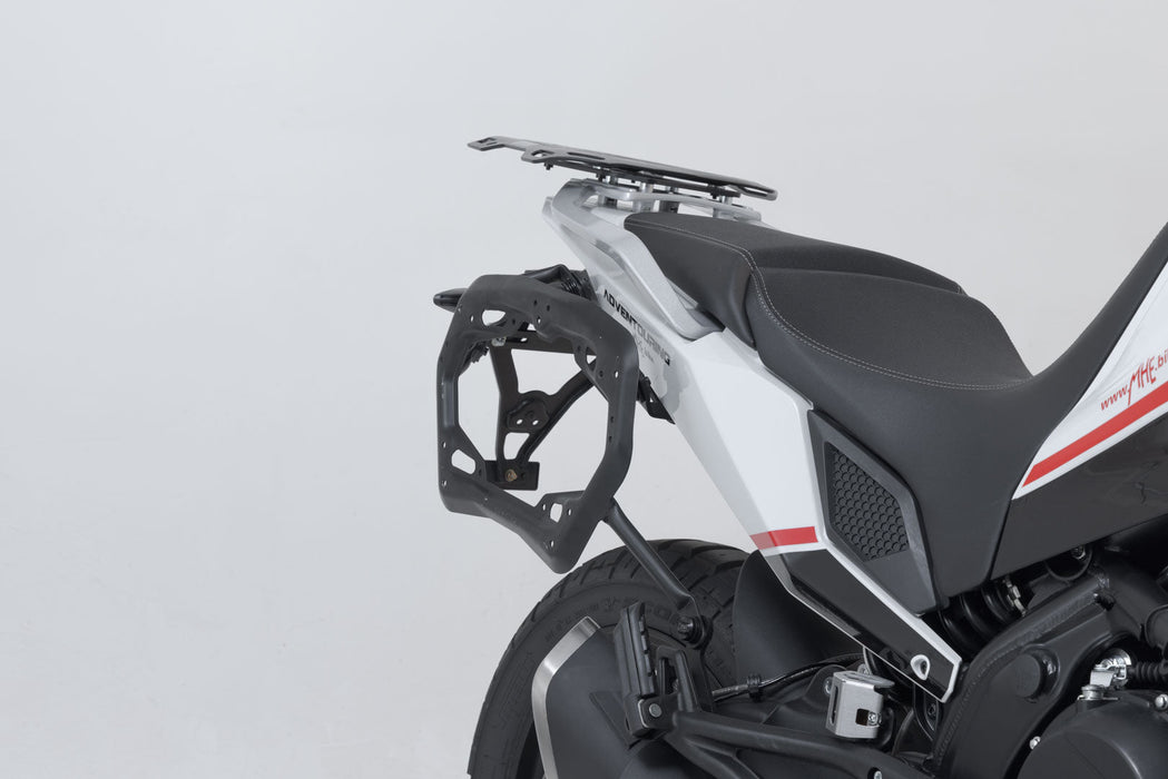 TRAX ADV aluminium case system - Silver. 45/45 l. Moto Morini X-Cape 650 (21-). SW-Motech