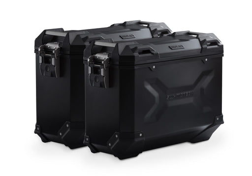 TRAX ADV aluminium case system - Black. 37/37 l. BMW F650GS (-07) / G 650GS (11-). SW-Motech
