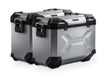 TRAX ADV aluminium case system - Silver. 45/45 l. Suzuki V-Strom 1000 (14-19). SW-Motech