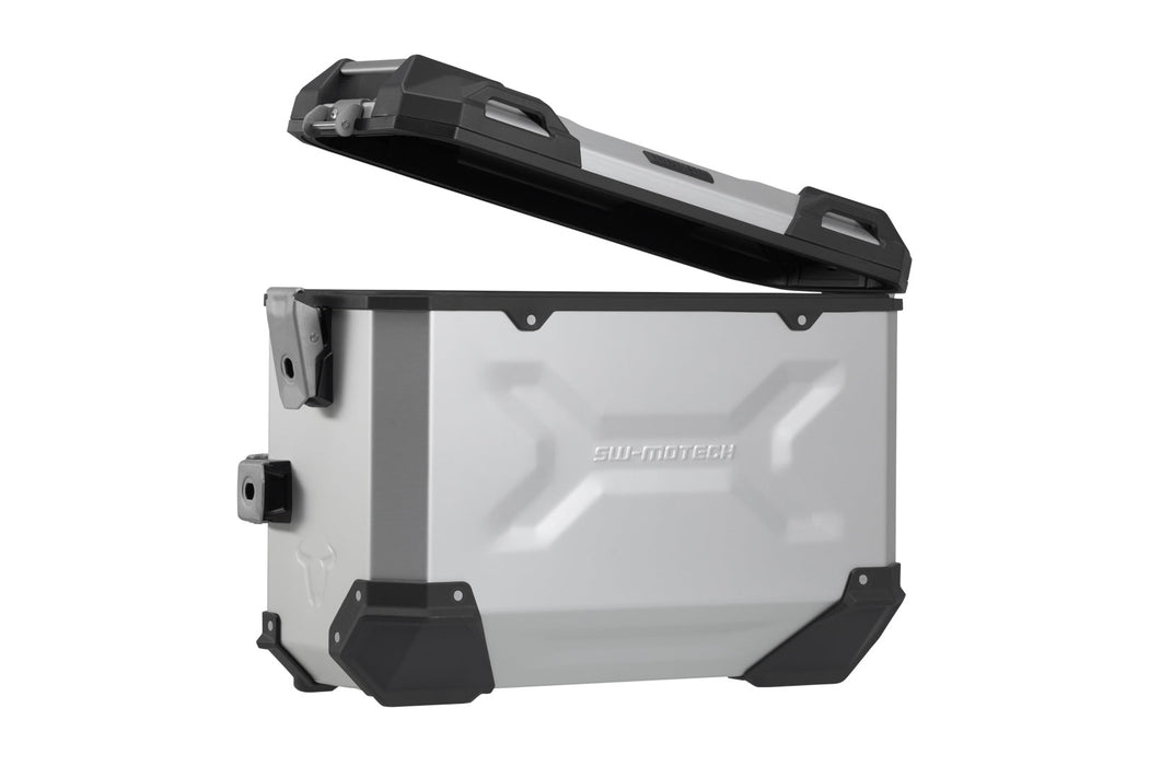 TRAX ADV aluminium case system - Silver. 37/37 l. Yamaha MT-07 Tracer (16-). SW-Motech
