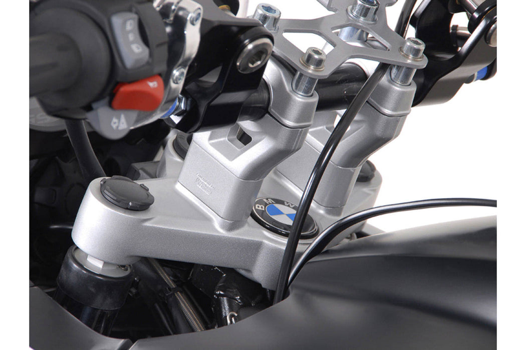 Bar riser - H=30 mm. Silver. BMW R1200GS/Adventure (08-). SW-Motech