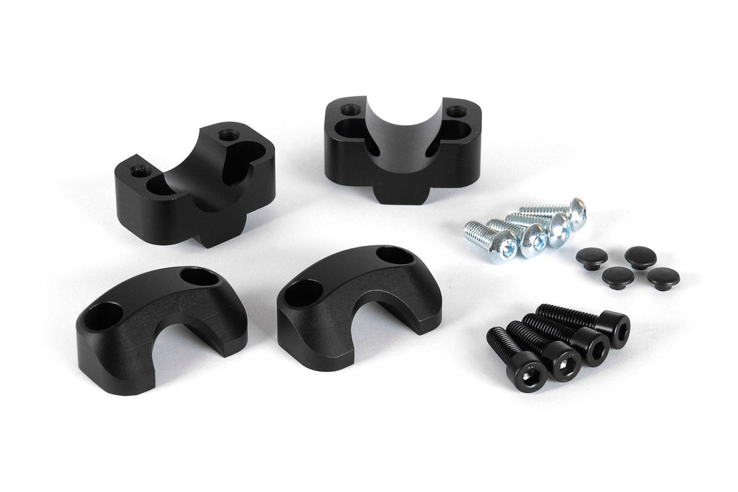 Bar converter - Ø 22mm to Ø 28mm. h 20 mm. Black. SW-Motech