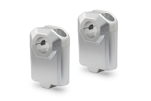 Bar riser for Ø 22 mm handlebar - H=50 mm. Silver. SW-Motech