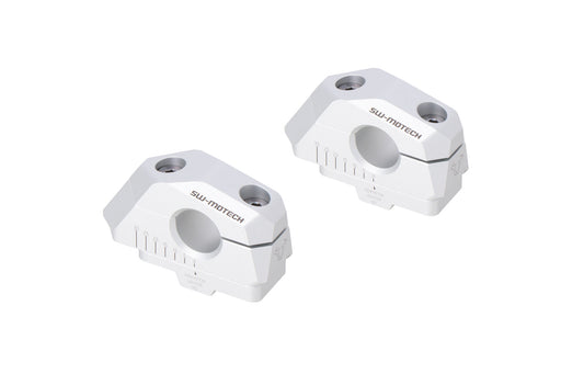 Variable bar back Ø22 mm handlebars with offset - Silver. BMW F 750 GS (17-) / F 800 GS (23-). SW-Motech