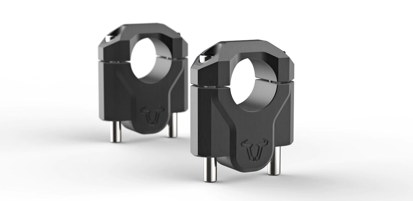 Bar riser - H=40 mm. Black. R1200GS (12-18), R1250GS (18-). SW-Motech