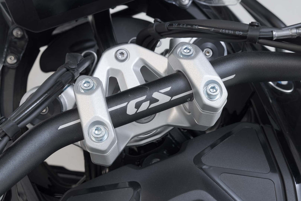 Bar riser - H=30mm. Silver. BMW R 1300 GS (23-)/Adv (24-). SW-Motech