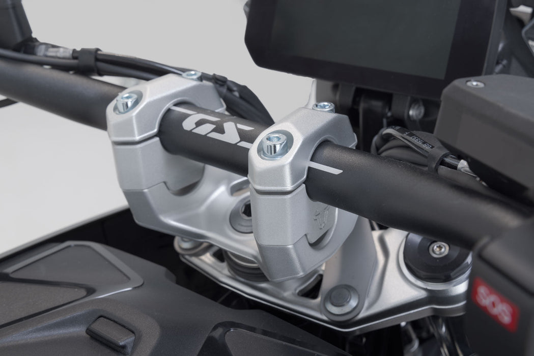 Bar riser - H=30mm. Silver. BMW R 1300 GS (23-)/Adv (24-). SW-Motech