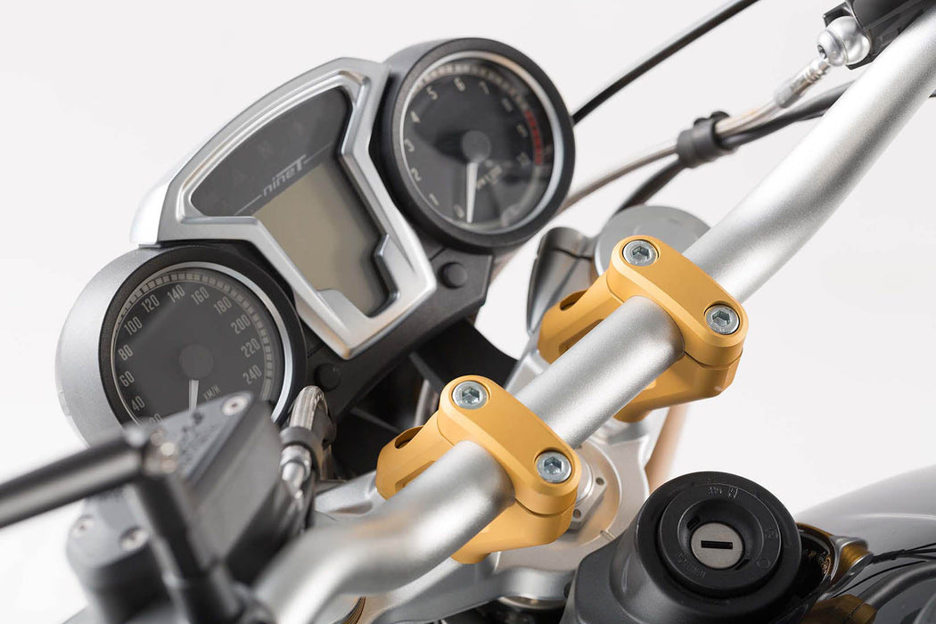 Bar back - H=20 mm. Back 30 mm. Golden. BMW R nineT. SW-Motech