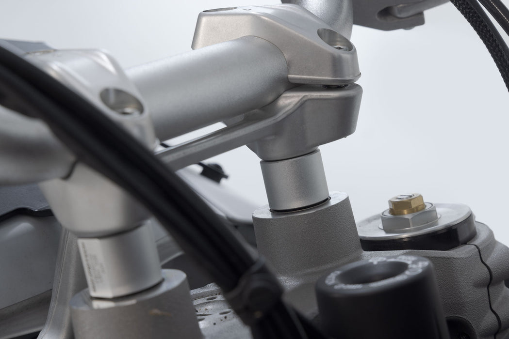 Bar riser - Silver. Ducati DesertX (22-). SW-Motech
