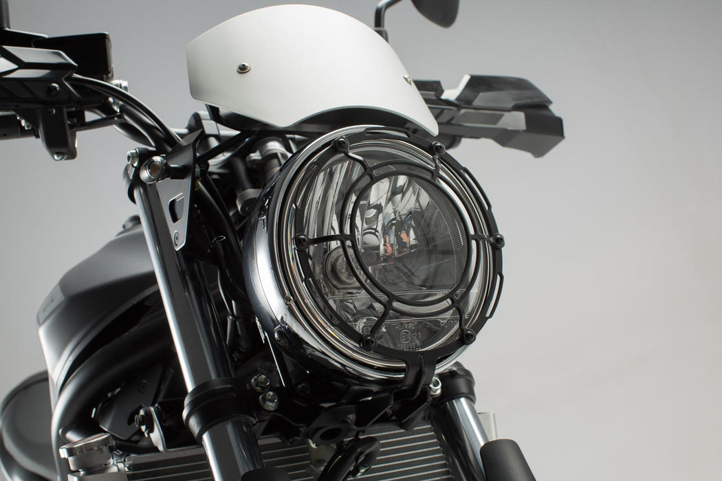 Headlight guard - Grille. Black. Suzuki SV650 (15-). SW-Motech