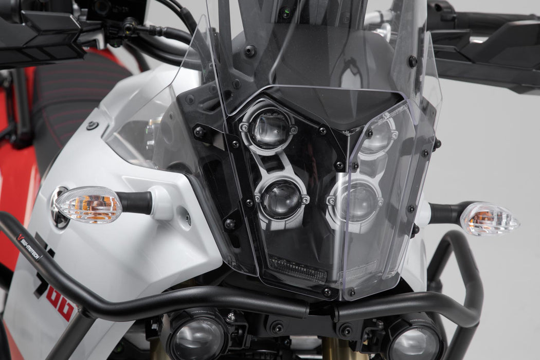 Headlight guard - Bracket with PVC panel. Yamaha Ténéré 700 (19-). SW-Motech