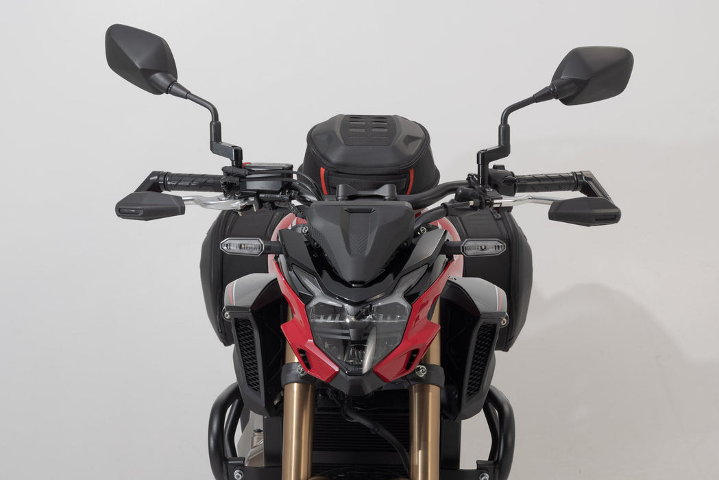 Lever guards with wind protection - Black. Honda CB650R, CB500F, CB500 Hornet. SW-Motech